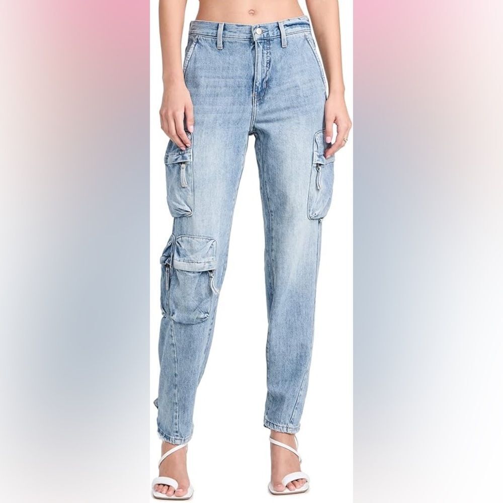 Pistola Blue Straight Leg Jeans High-Waisted Relaxed Fit